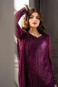 AZURE CHIFFON(3PEC-UNSTICHED) Suit