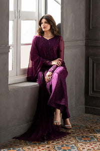 AZURE CHIFFON(3PEC-UNSTICHED) Suit