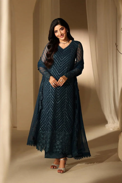 LAAM Highly Embroidered Chiffon Suit